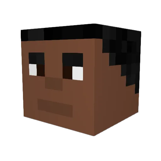 Krexzi1 Minecraft avatar head, 3D render