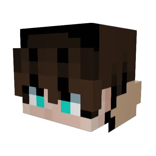 KreyGoat Minecraft avatar head, 3D render