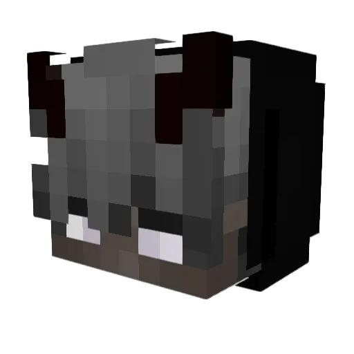Kreysep Minecraft avatar head, 3D render