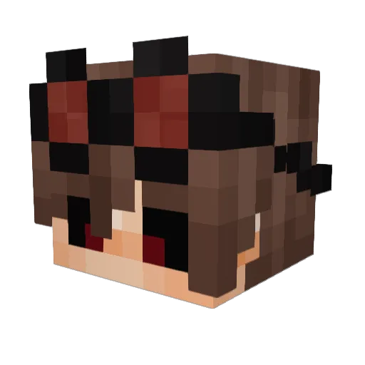 Kreyzonchik Minecraft avatar head, 3D render