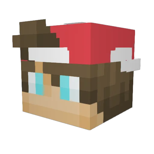 Kri100ferek Minecraft avatar head, 3D render