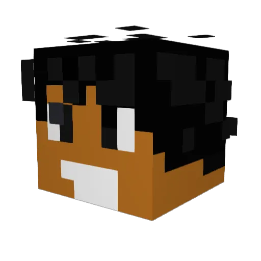 Kri2021 Minecraft avatar head, 3D render