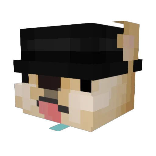 Kri2 Minecraft avatar head, 3D render