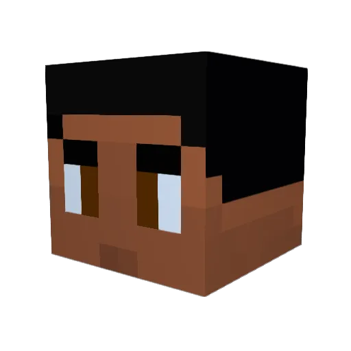Kri3g3rLP Minecraft avatar head, 3D render