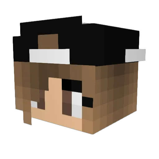 KriLeif Minecraft avatar head, 3D render