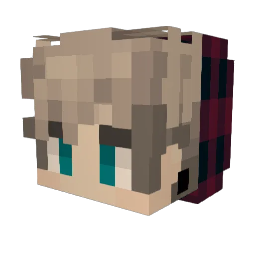 KriPys_03 Minecraft avatar head, 3D render