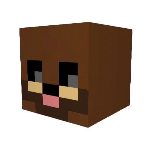 KriTicE Minecraft avatar head, 3D render