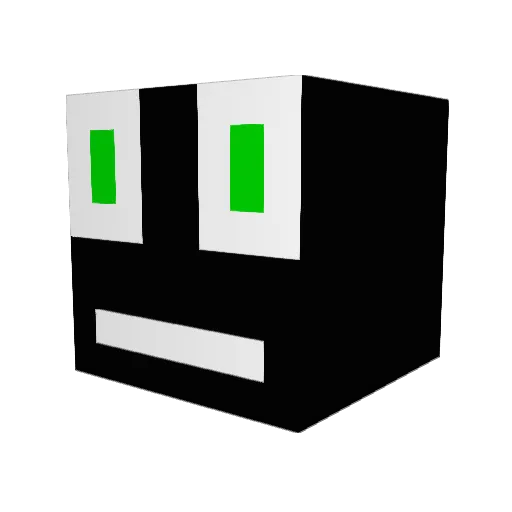 KriTirK Minecraft avatar head, 3D render