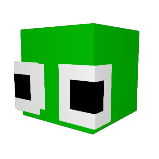 Kricson Minecraft avatar head, 3D render
