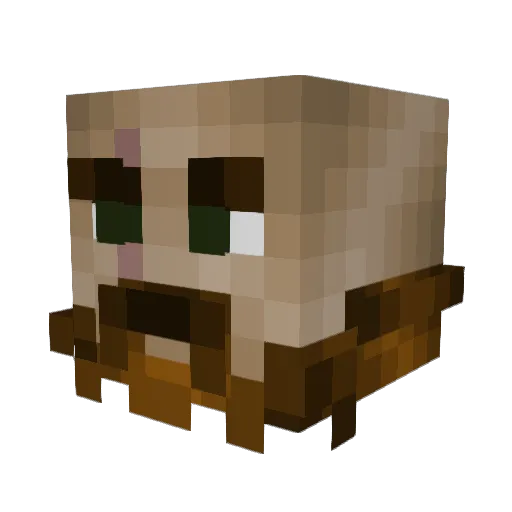 KridNL Minecraft avatar head, 3D render