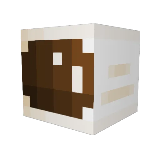 Krieeebe Minecraft avatar head, 3D render