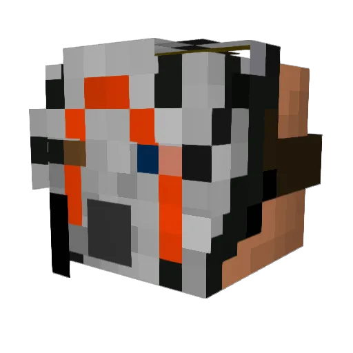 KriegThePsyco Minecraft avatar head, 3D render