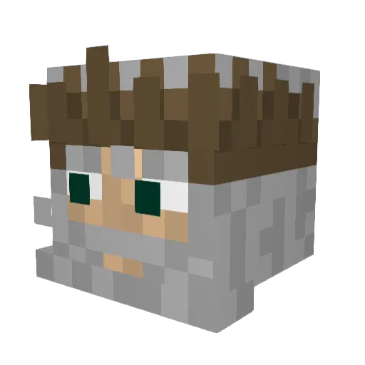 KriegZS Minecraft avatar head, 3D render