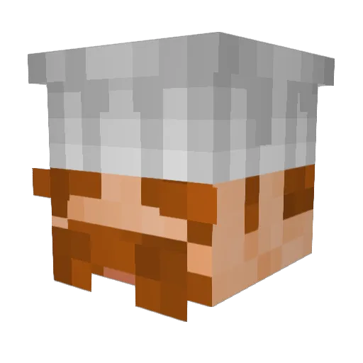 KriegerKeks Minecraft avatar head, 3D render