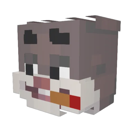 KrigerKylling Minecraft avatar head, 3D render