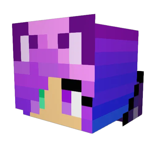 Krigit Minecraft avatar head, 3D render