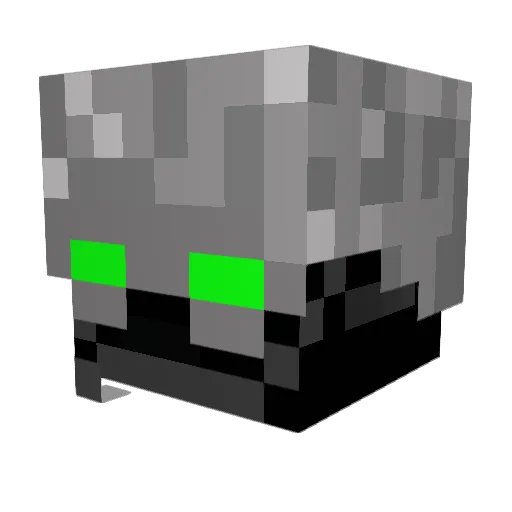 KriiKeen Minecraft avatar head, 3D render