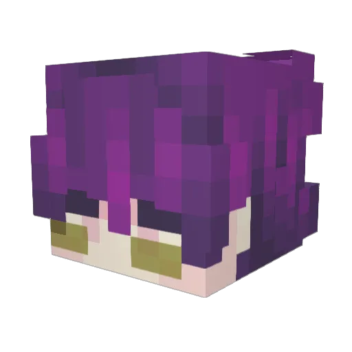 Kriin Minecraft avatar head, 3D render