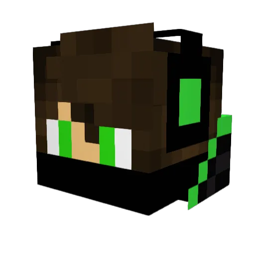 Kriisoszin Minecraft avatar head, 3D render