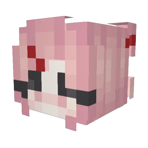 Kriizss Minecraft avatar head, 3D render