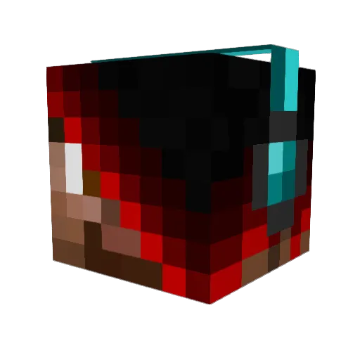 KrijsKriser Minecraft avatar head, 3D render