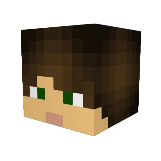 Krikus Minecraft avatar head, 3D render