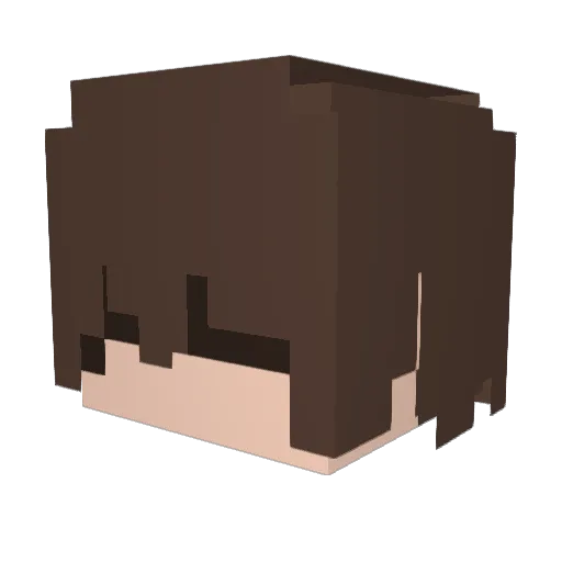 Krikyto84 Minecraft avatar head, 3D render