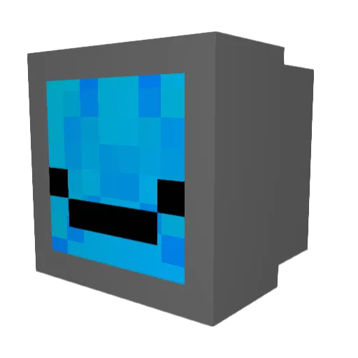 KrilIe Minecraft avatar head, 3D render