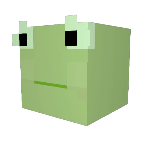 Krilbert Minecraft avatar head, 3D render