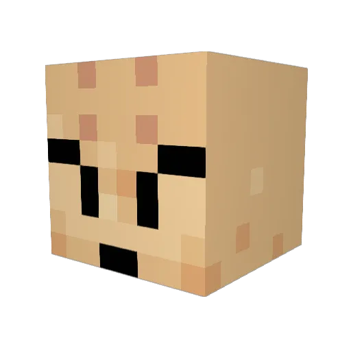 KrilinConPelo Minecraft avatar head, 3D render