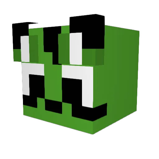 Krillcael Minecraft avatar head, 3D render