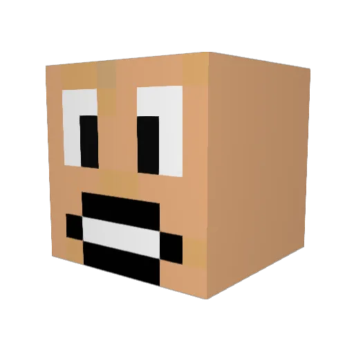 KrillerGH Minecraft avatar head, 3D render