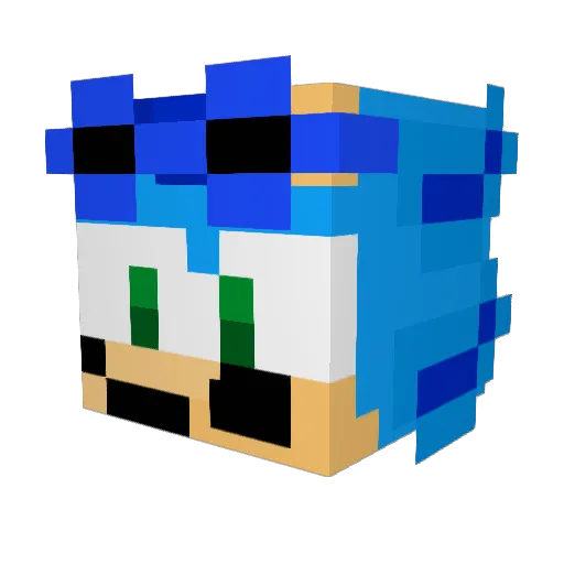 Krilo_ Minecraft avatar head, 3D render
