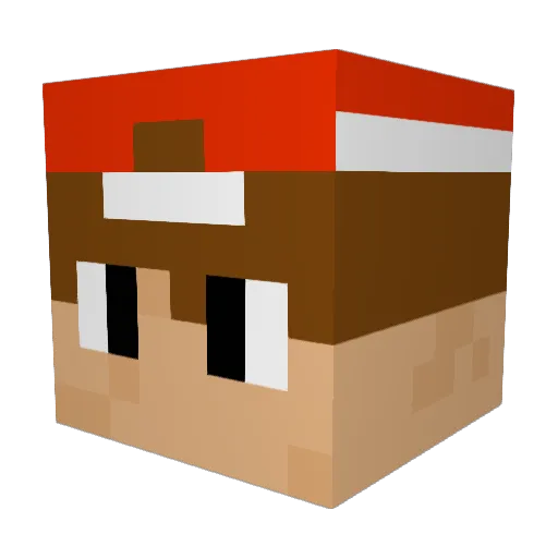 Krilow10 Minecraft avatar head, 3D render
