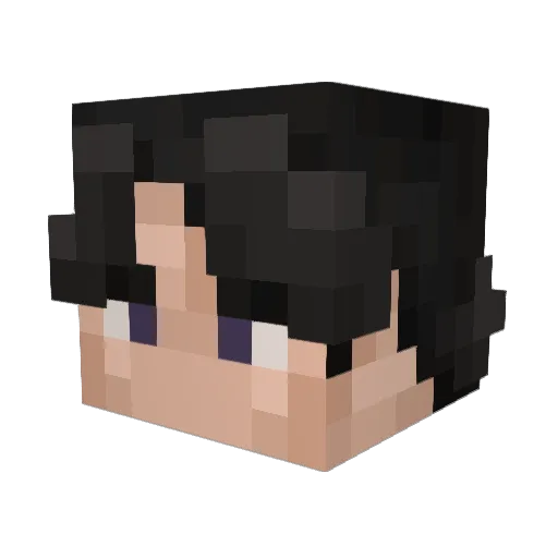 Krimpi Minecraft avatar head, 3D render