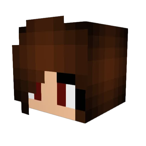 KrimsonDragon06 Minecraft avatar head, 3D render