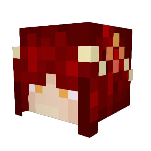 KrimsonReaper Minecraft avatar head, 3D render