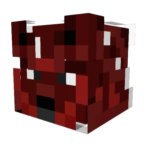 KrimsonW Minecraft avatar head, 3D render