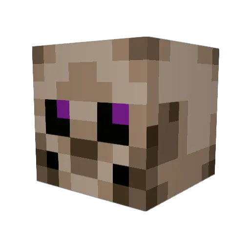 Krimz17 Minecraft avatar head, 3D render