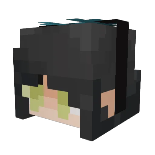 Krimzon_Echo Minecraft avatar head, 3D render