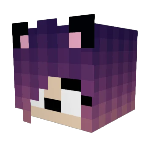 Kringelchen Minecraft avatar head, 3D render