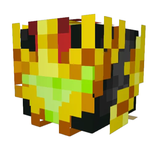 Kringl Minecraft avatar head, 3D render