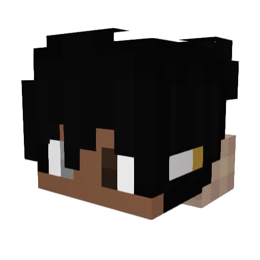 Kringstarjr Minecraft avatar head, 3D render