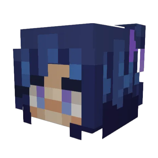KrinkleBones Minecraft avatar head, 3D render