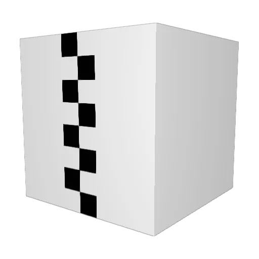 Krinklen Minecraft avatar head, 3D render