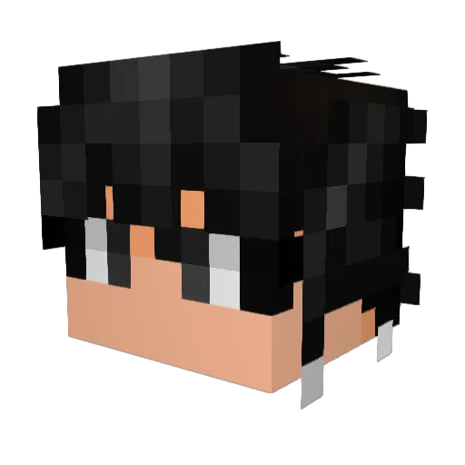 KripDanYT Minecraft avatar head, 3D render