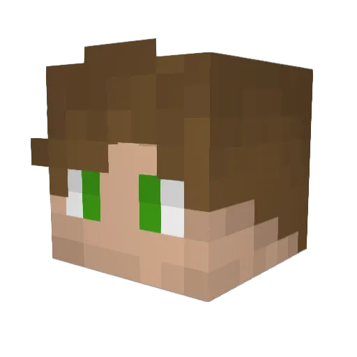 Kripa_X Minecraft avatar head, 3D render