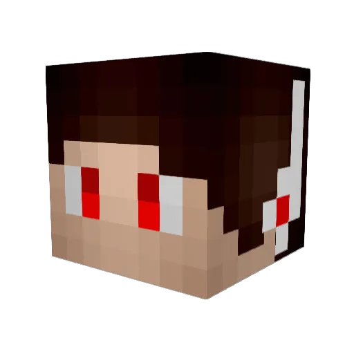 KripyNasty Minecraft avatar head, 3D render