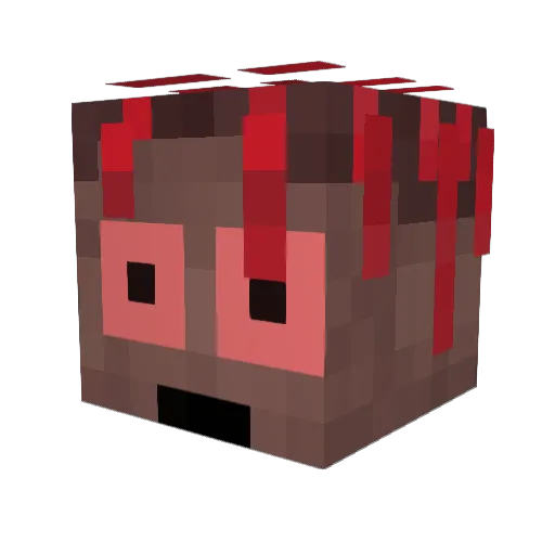 Kriqy_ao Minecraft avatar head, 3D render