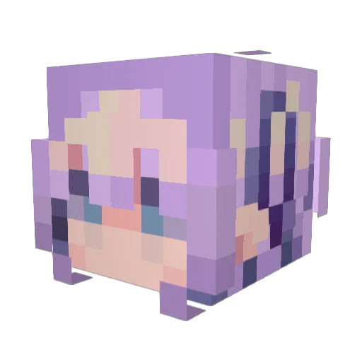 Krirnn Minecraft avatar head, 3D render